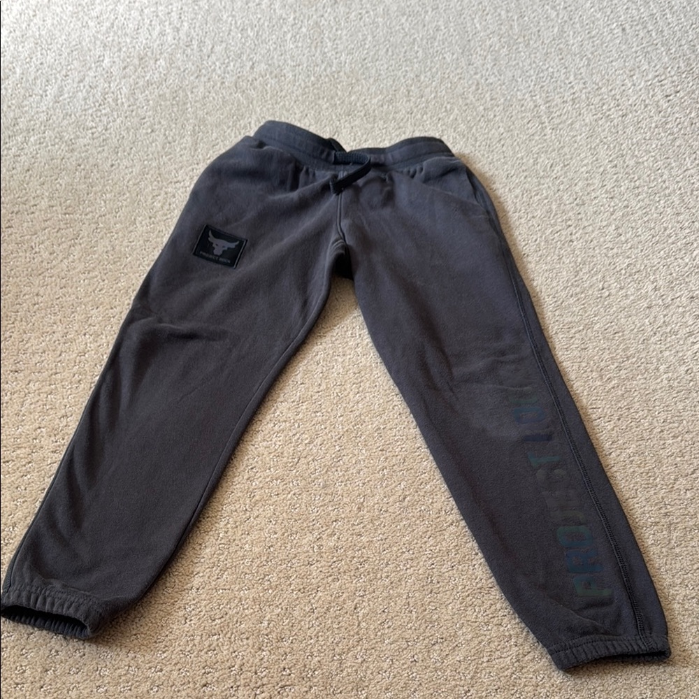 Under Armour project Rock Kids Gray Sweatpants